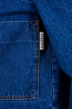 Upload the image to the Gallery viewer, giacca denim donna colombina di alzavola moda sostenibile, dettaglio tasca