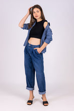 Upload the image to the Gallery viewer, alzavola denim sostenibile jeans donna dama