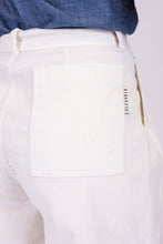 Upload the image to the Gallery viewer, Dama - Velvet White women's trousers
