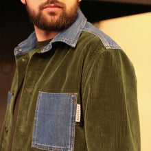 Upload the image to the Gallery viewer, Lunardo - Unisex Military Green Velvet Shirt