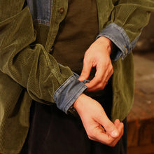 Upload the image to the Gallery viewer, Lunardo - Unisex Military Green Velvet Shirt